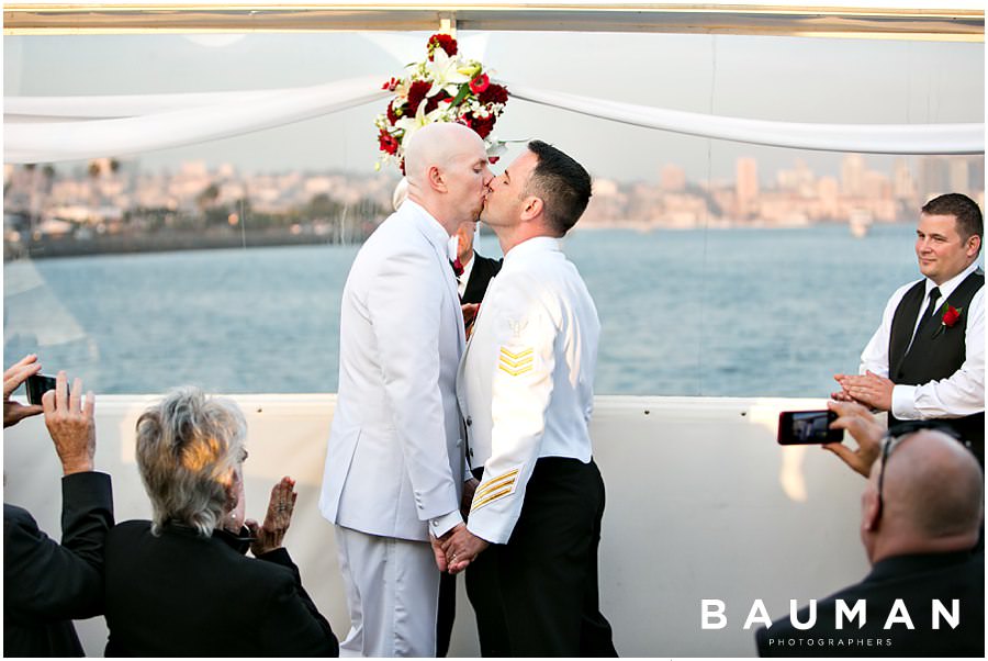 san diego wedding photography, wedding photography, wedding, gay, gay marriage, hornblower wedding, wedding on a boat, love, pride, sweet, san diego, ocean wedding, 