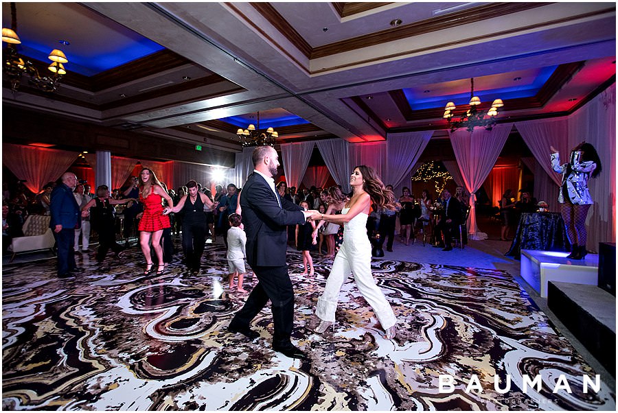 del mar country club wedding reception, del mar wedding, wedding party