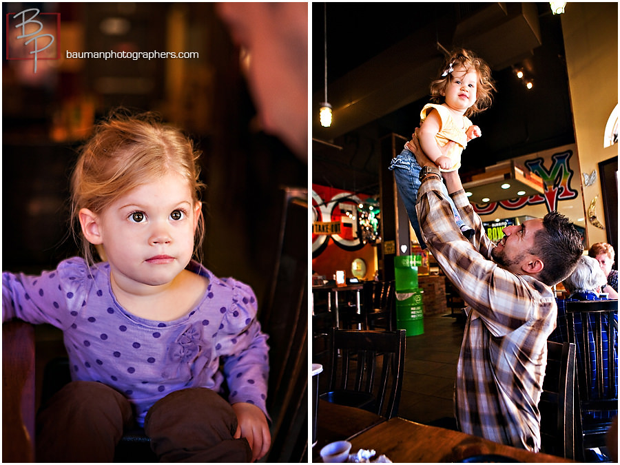 Lunch time photographs with children