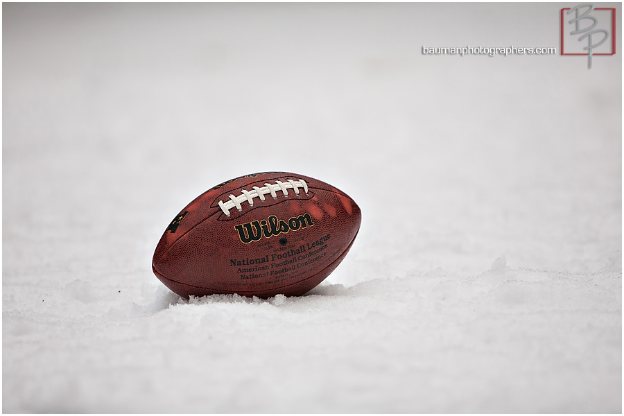 Football Snow Photography