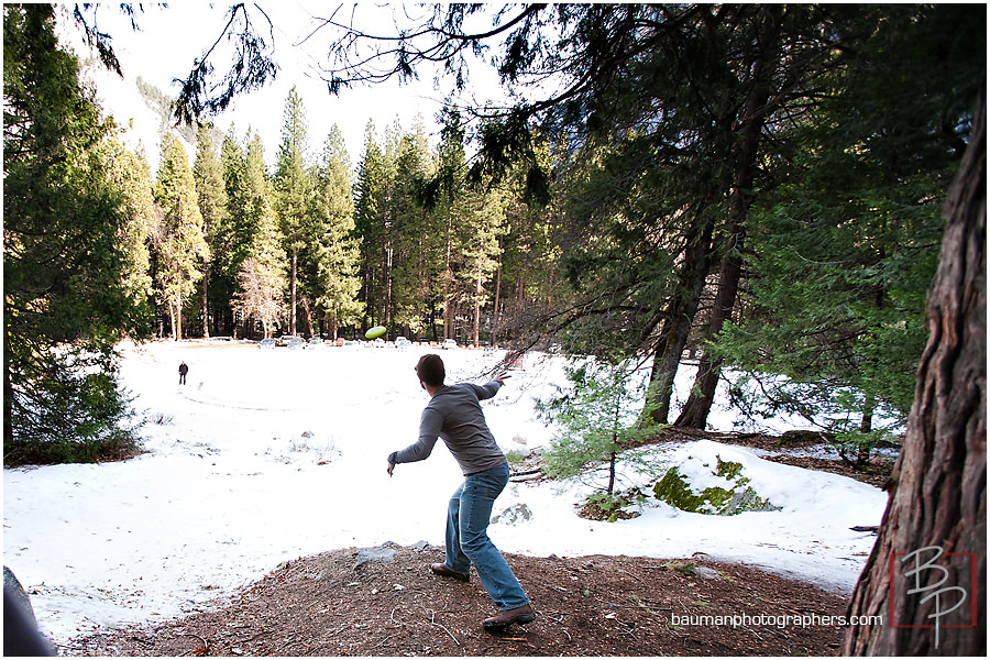 playing in snow photo