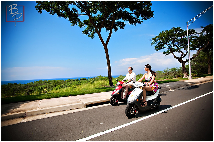 fun engagement session on Maui