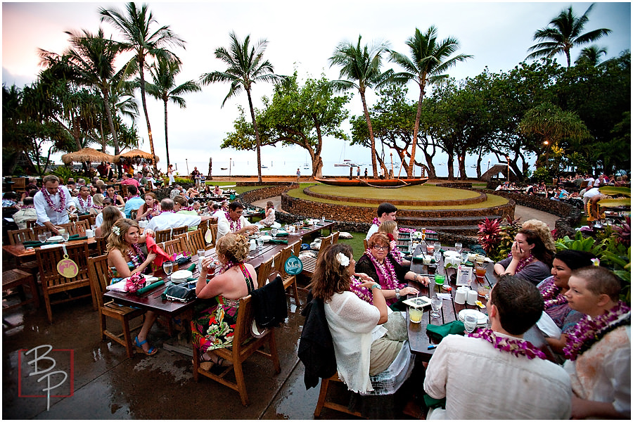 the luau reception