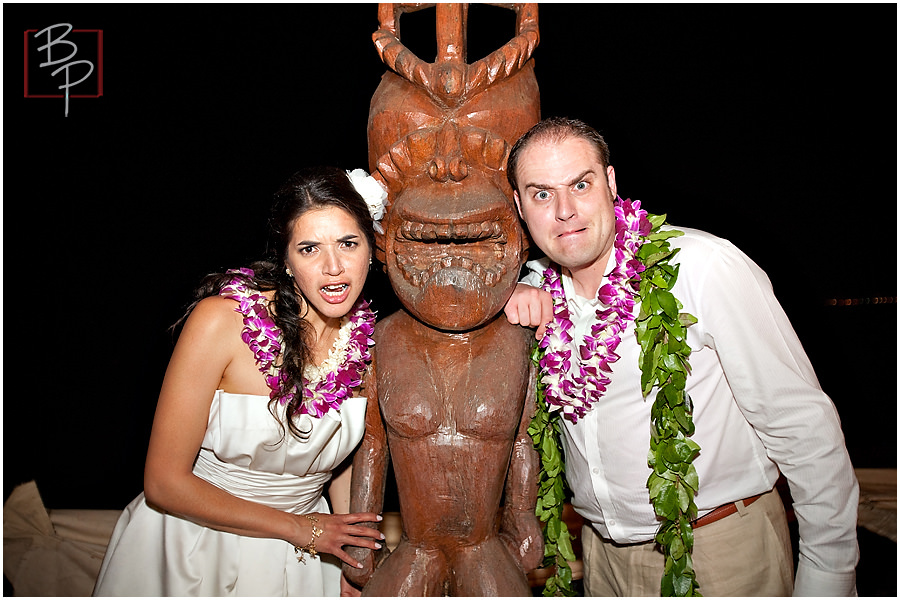 silly bride and groom