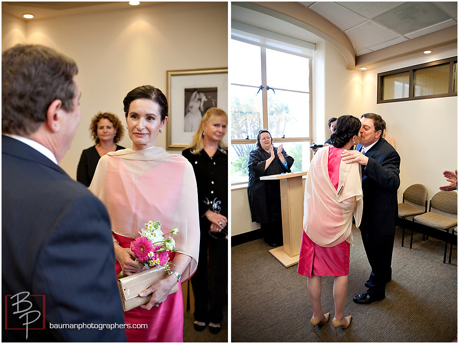 Wedding ceremony in the San Diego Courthouse