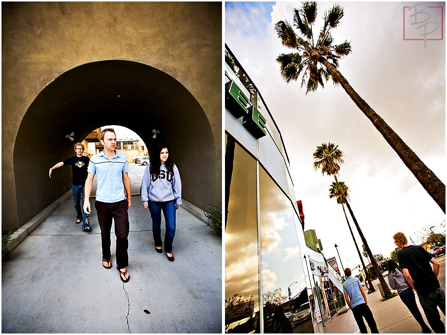 Bauman photographers walk to lunch