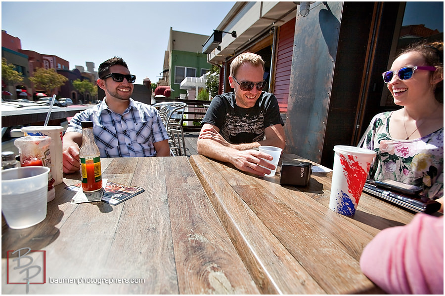 Bauman photographers in Brazen BBQ Hillcrest