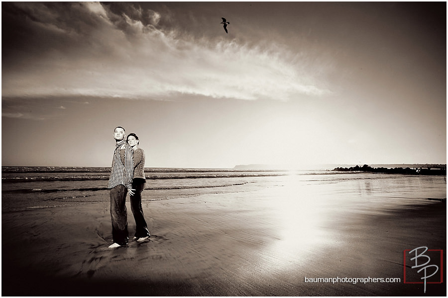 Engagement pictures at Coronado Beach