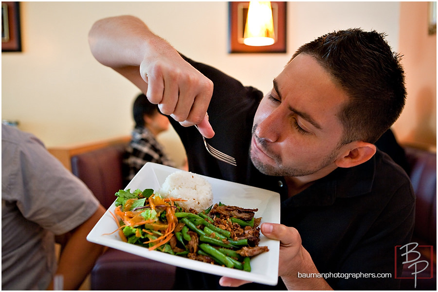 eating in Sala Thai in La Mesa