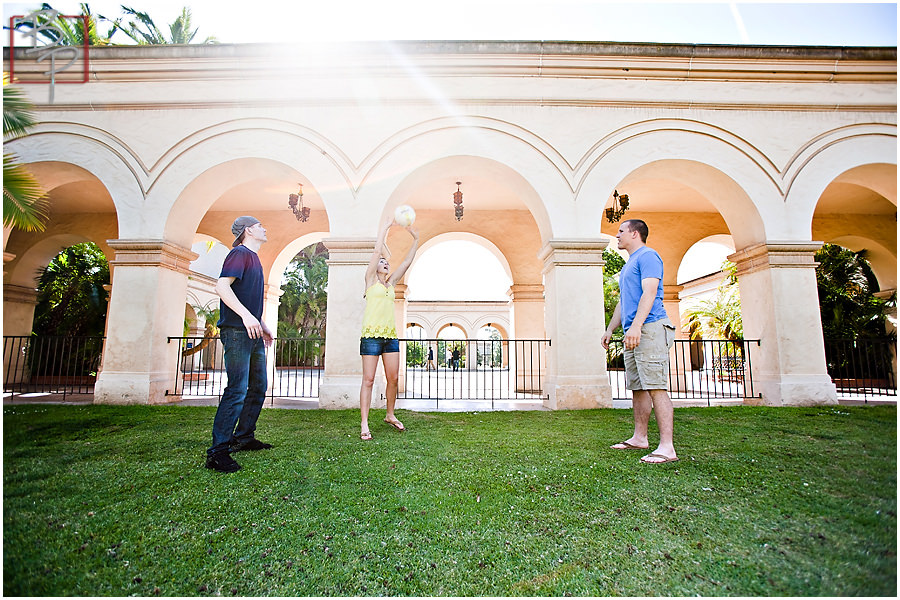 Family Volleyball in Balboa Park 