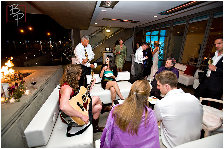 singing at reception