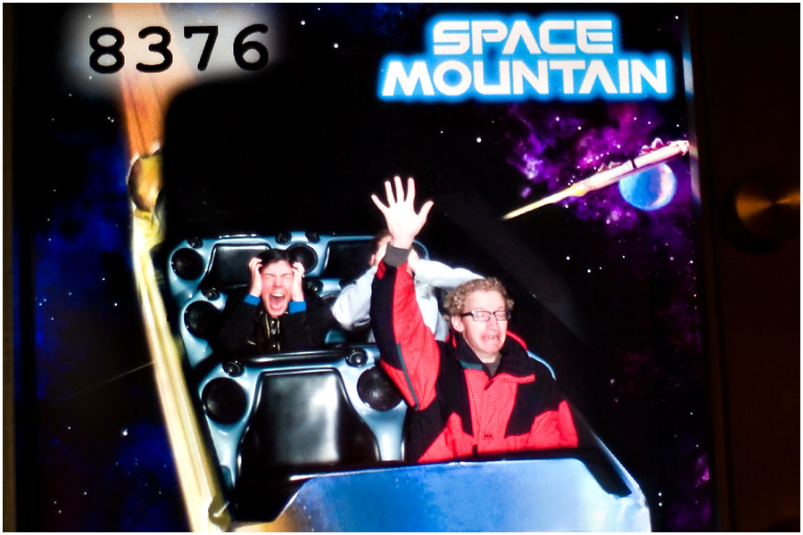 disneyland space mountain ride photo