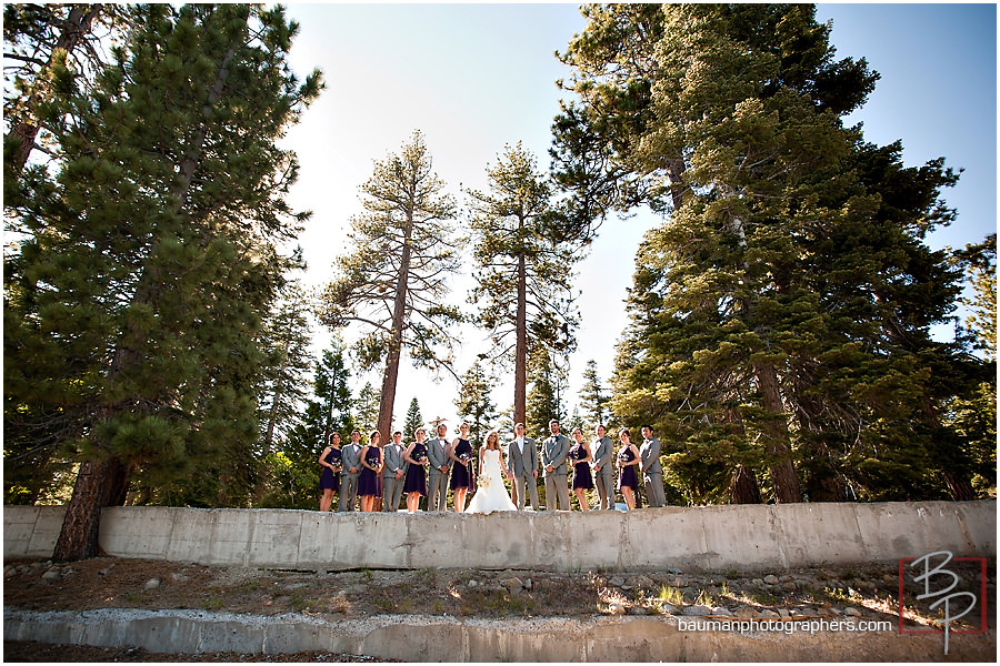 Kissing couple wedding photo 