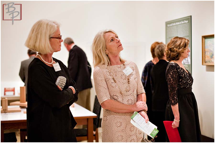 Women inside the Balboa Park Art Museum 