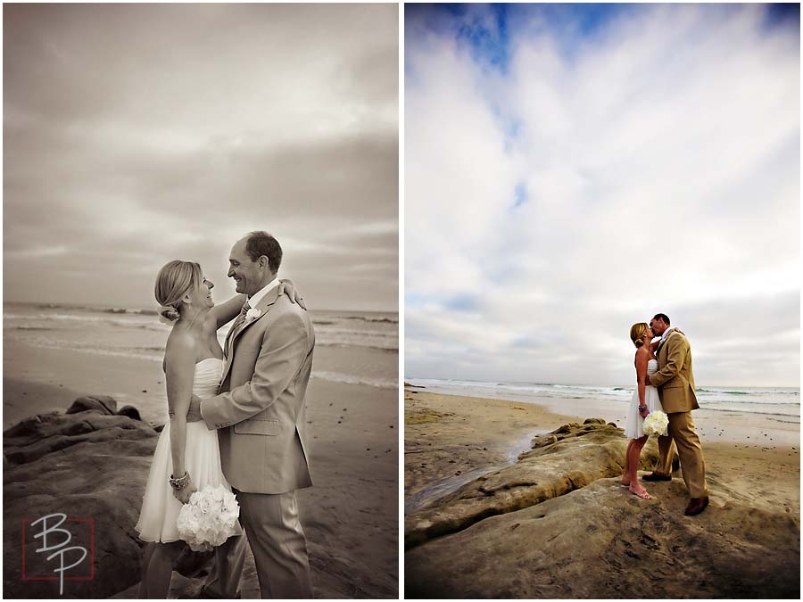 kissing on the beach