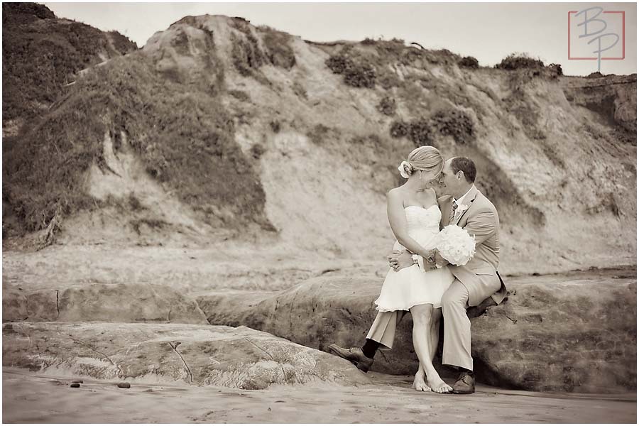 sitting on the beach