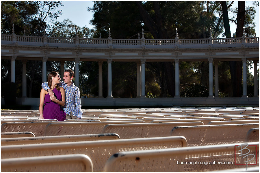 Bauman Photographers engagement images in Balboa Park