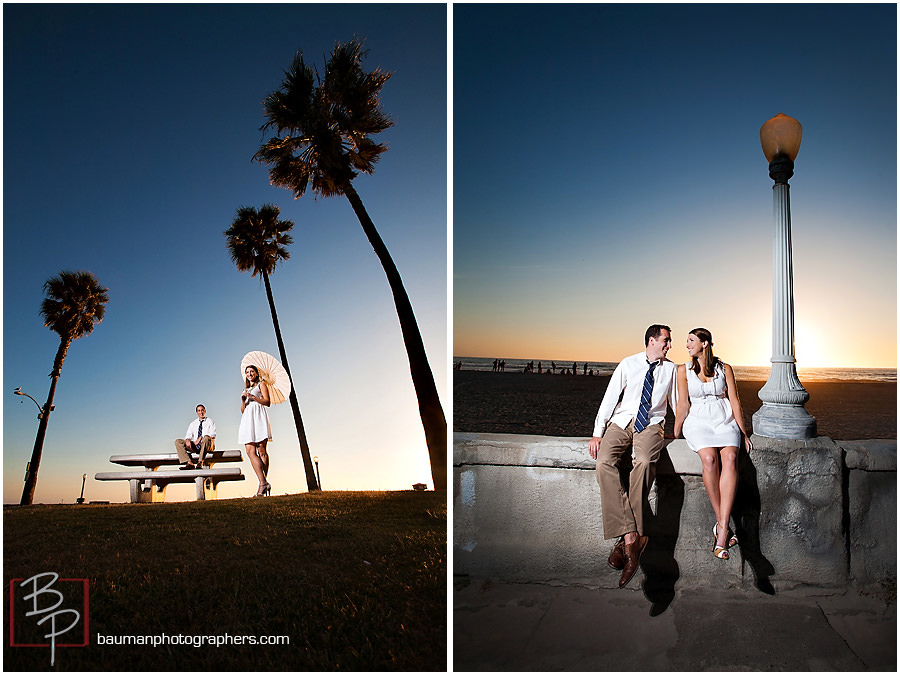 Engagement pictures at Mission Beach