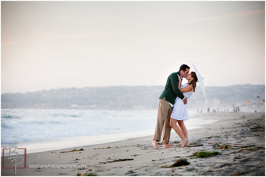 San Diego beach engagement photography