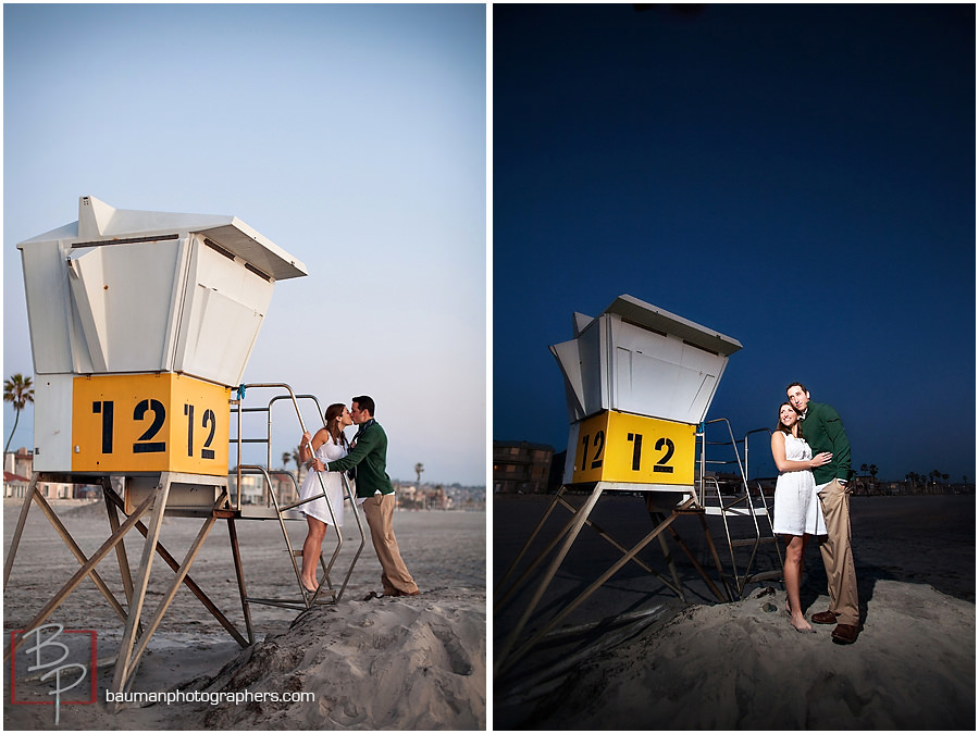 Beach engagement session, San Diego