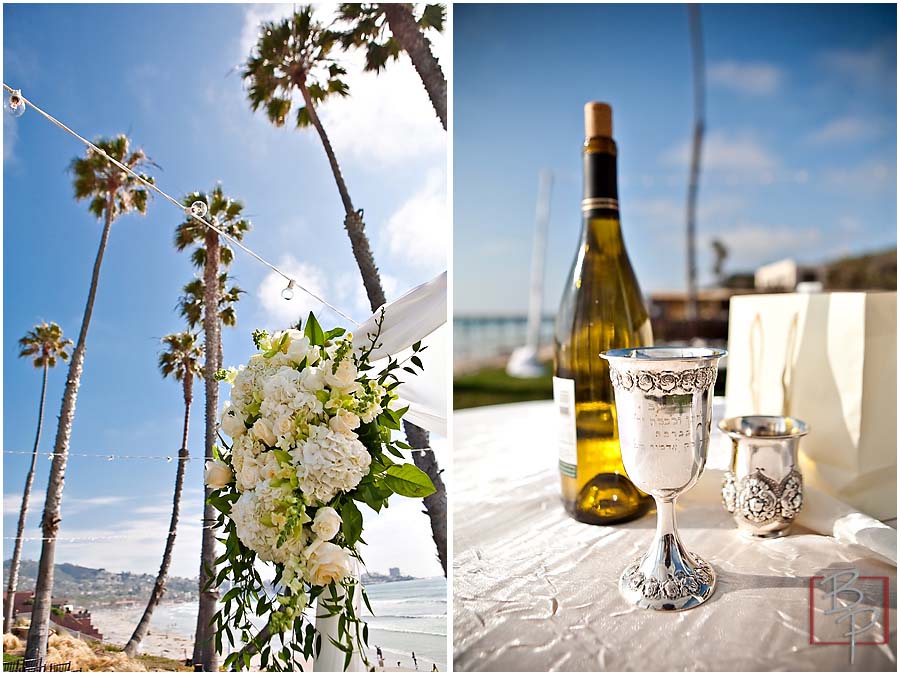 beach wedding details