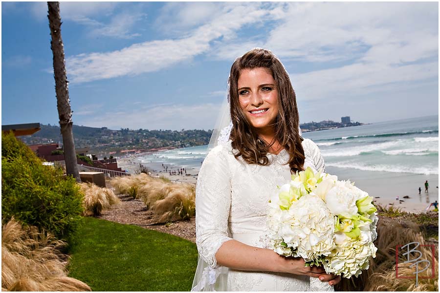 bridal beach portrait