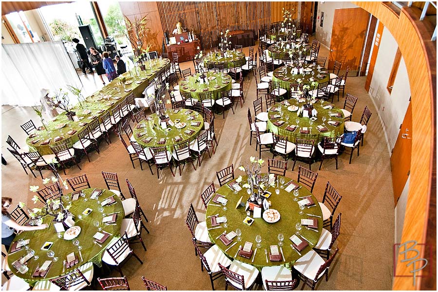 green wedding decor