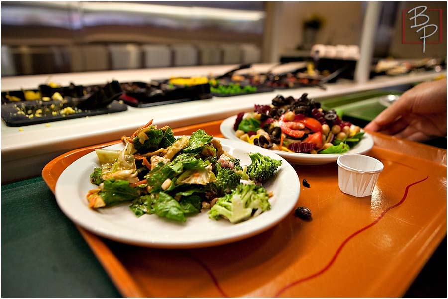 Salads at Souplantation Restaurant 