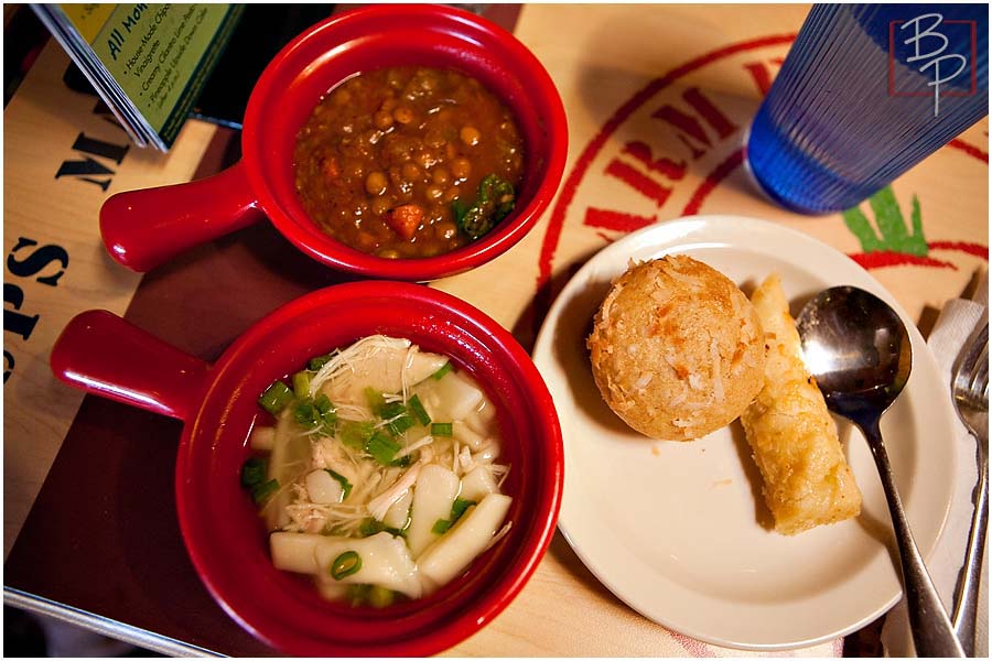  Buffet plate at Souplantation in Mission Valley