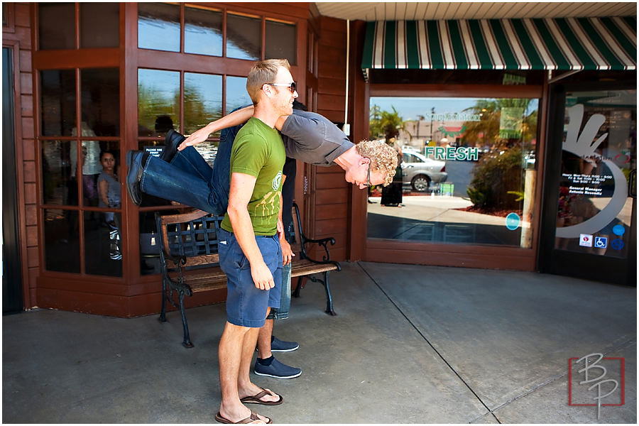  Guys outside Souplantation Buffet