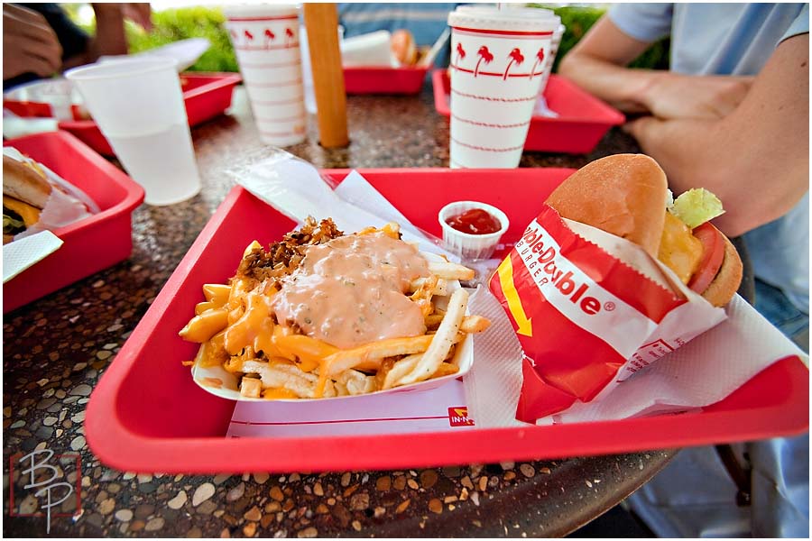 In N Out Hamburger and Fries 