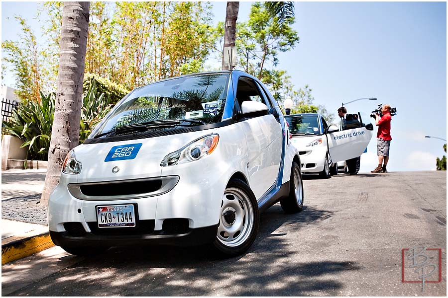 Parked car at Ash Street in Downtown San Diego from CAR2GO Event 