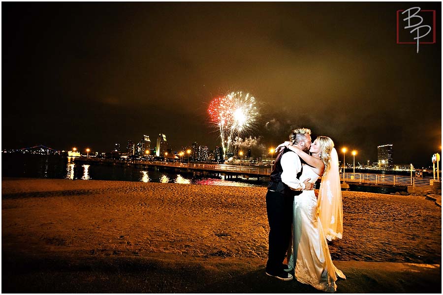 San Diego Fireworks Wedding Photography