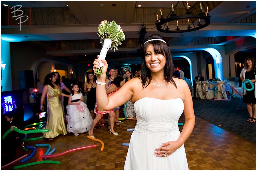 Reception Bouquet Toss 