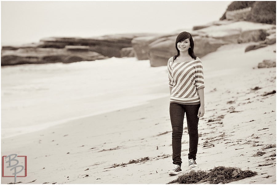 Portrait session of teenager in San Diego