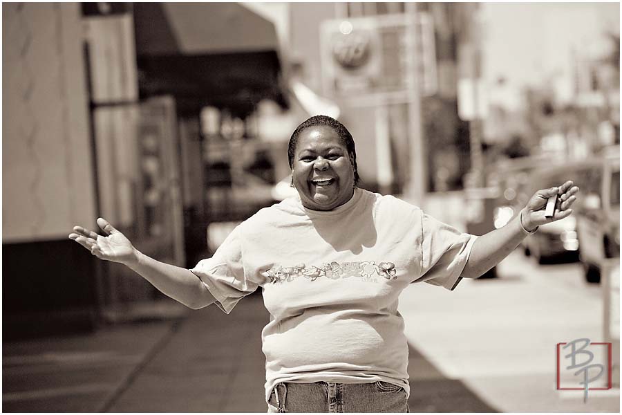  Lady walking on the street