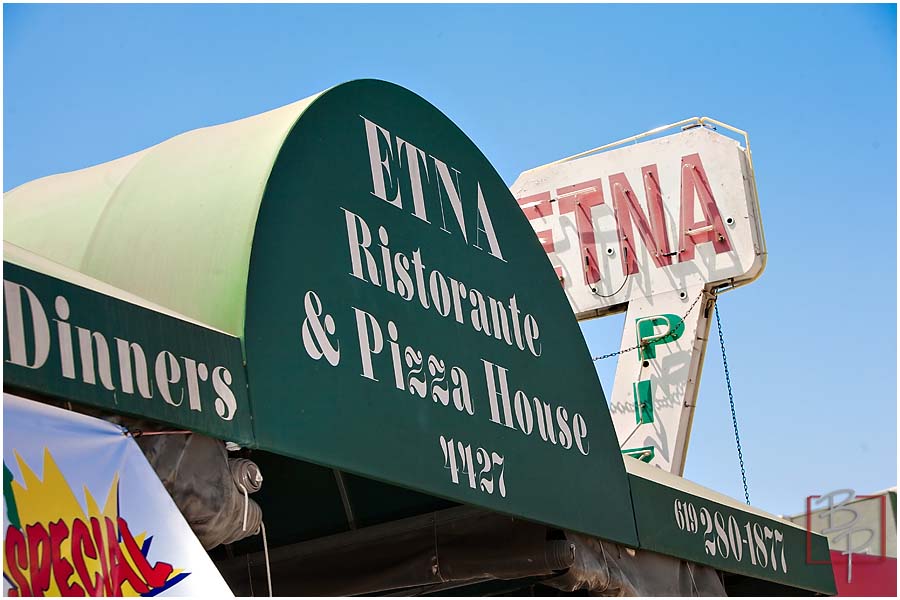  Etna Ristorante and Pizza House at El Cajon Blvd., in San Diego