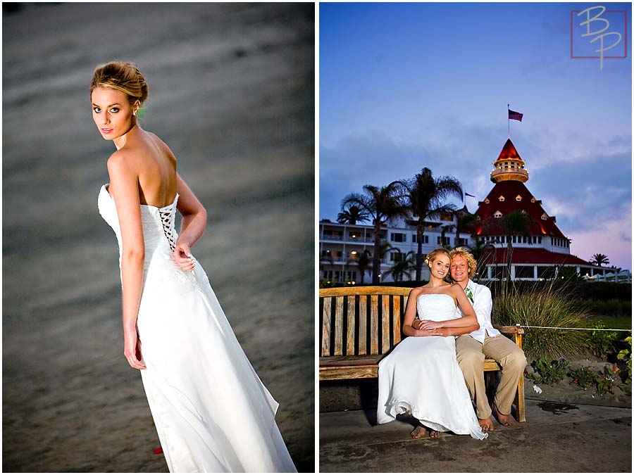 The bride and groom