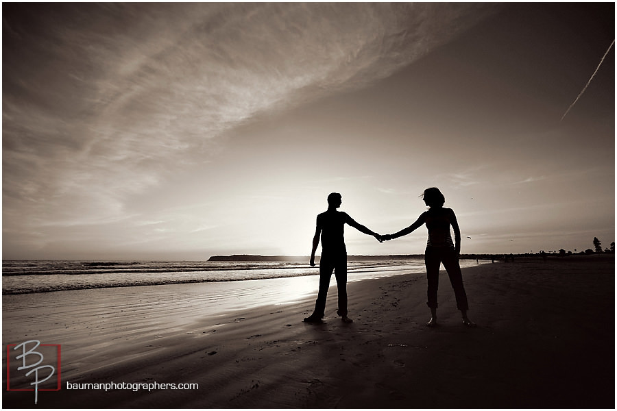 Bauman Photographers beach engagement photos