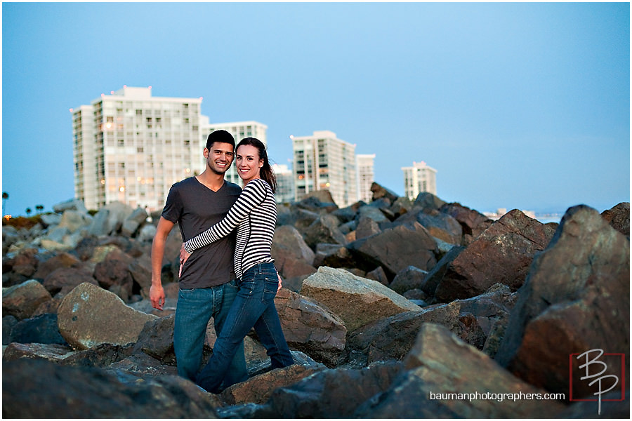 Beach engagements at Coronado