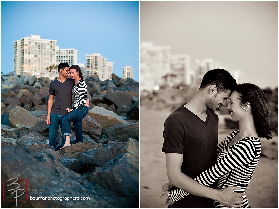 Coronado beach engagement pictures