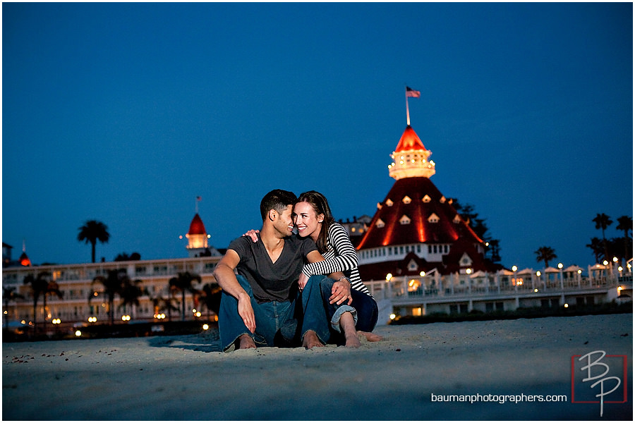 San Diego engagement pictures Coronado beach