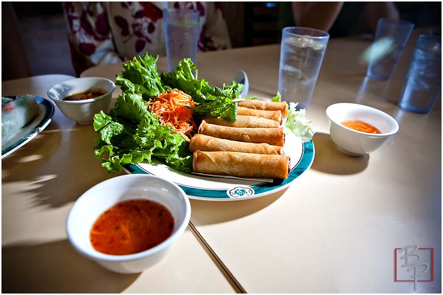 pho ca dao egg rolls