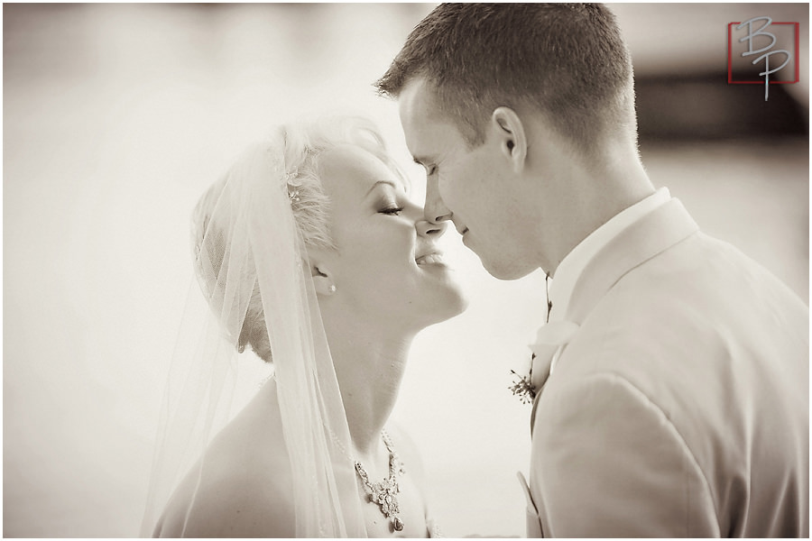 Bride and groom photography during ceremony