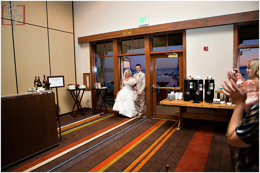 Grand entrance wedding photography