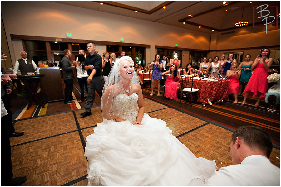 Garter toss photography at Hyatt Lake Tahoe