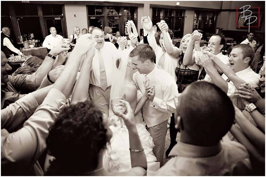 Dancing during reception in Lake Tahoe