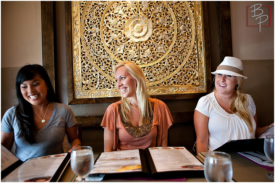San Diego photographers eating at Siam Nara Thai Cuisine in San Diego</ins> 