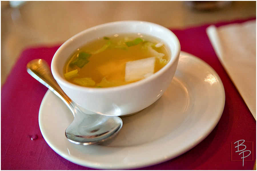  Soup plate at Siam Nara Restaurant at Mira Mesa Blvd.