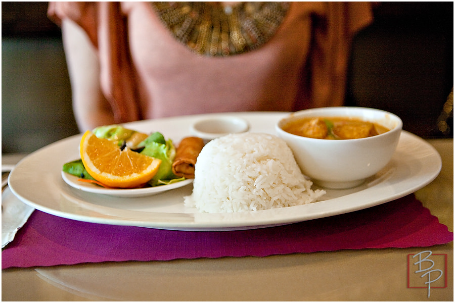 Thai Food Plate at Siam Nara Restaurant at Mira Mesa 